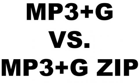 MP3 g vs. Zipped MP3 G Karaoke Files