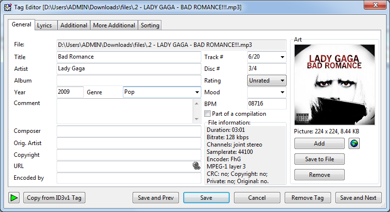 Tagging Media: Tag & Rename